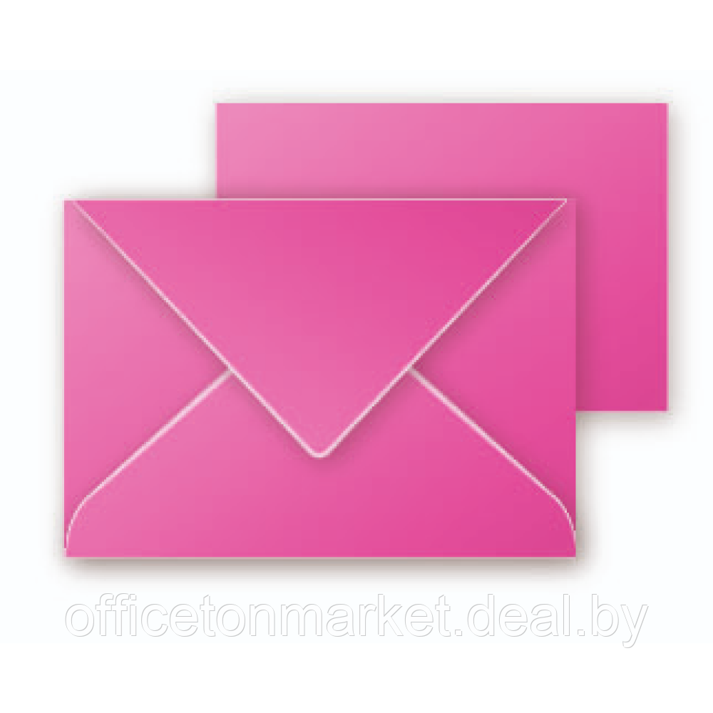 Конверт "Pollen", 75x100 мм, 120г/м, ярко-розовый - фото 1 - id-p227262992