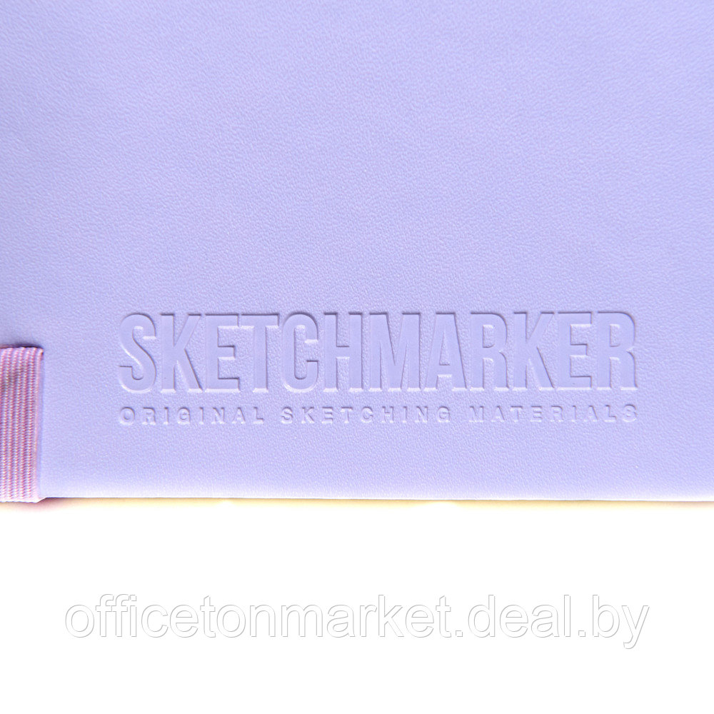 Скетчбук "Sketchmarker. Думак гронка", 80 листов, нелинованный, фиолетовый пастельный - фото 7 - id-p222167373