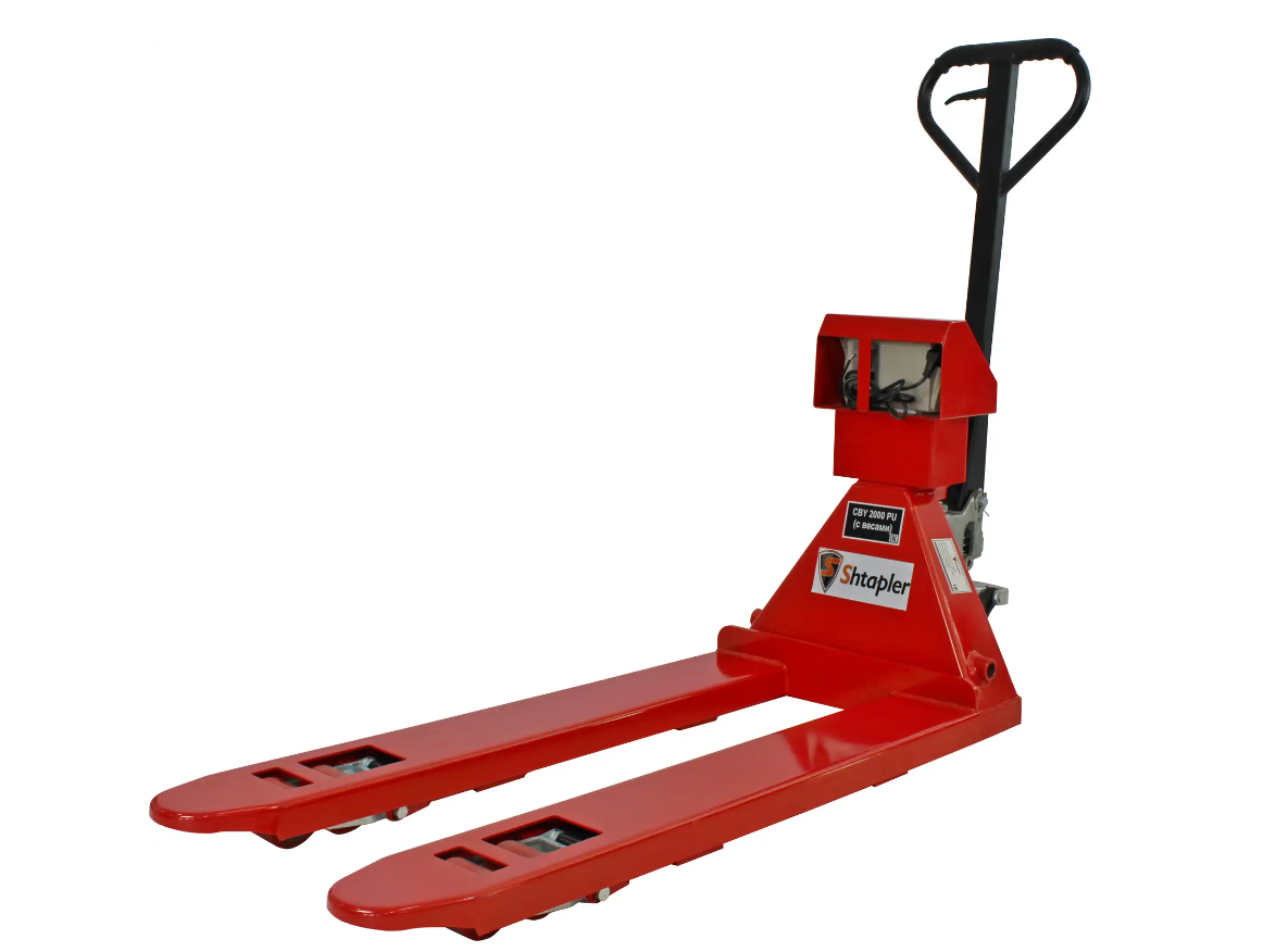 Ручная гидравлическая тележка (рохля) с весами Shtapler CBY 3000 PU