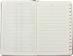 Книга телефонная OfficeSpace Nebraska (А5) 140*210 мм, 80 л., линия, коричневая