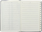 Книга телефонная OfficeSpace Nebraska (А5) 140*210 мм, 80 л., линия, темно-синяя