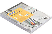 Обложки для переплета картонные OfficeSpace А4, 100 шт., 230 г/м2, белые, тиснение «под кожу»