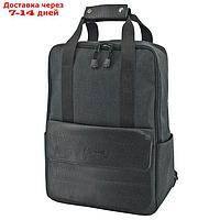 Сумка-рюкзак В2817-00140, цвет Черный, текстиль со вставками из искусственной кожи, 26х13х40 см 10