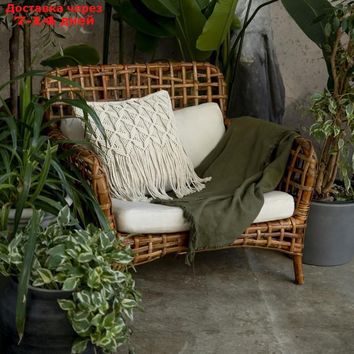 Декоративная подушка "Феса", размер 45х45 см, цвет серый - фото 2 - id-p227022867