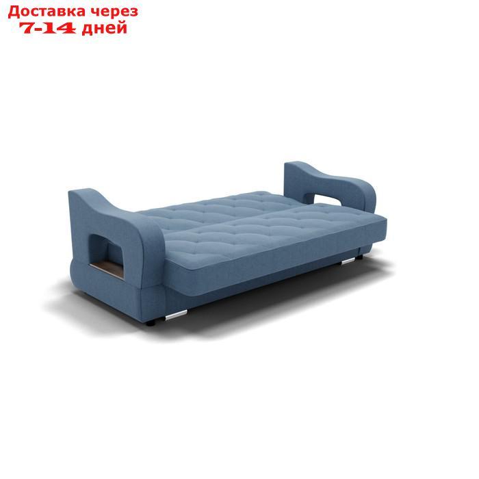 Прямой диван "Бруно 2", с подлокотниками, механизм книжка, НПБ, велюр, гелекси лайт 022 - фото 3 - id-p227064835