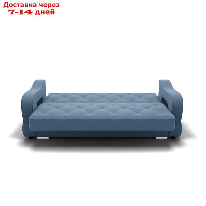 Прямой диван "Бруно 2", с подлокотниками, механизм книжка, НПБ, велюр, гелекси лайт 022 - фото 4 - id-p227064835