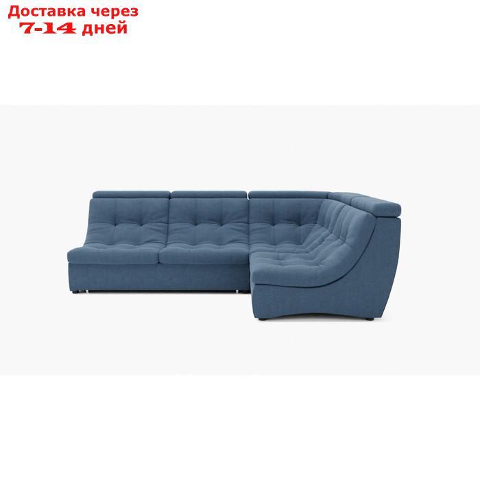 Угловой диван "Монако 3", механизм венеция, угол правый, велюр, цвет гелекси лайт 022 - фото 4 - id-p227065865