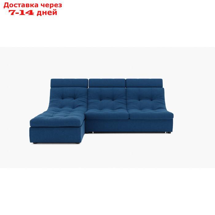 Угловой диван "Монако 2", механизм венеция, угол левый, велюр, цвет гелекси лайт 014 - фото 4 - id-p227065867