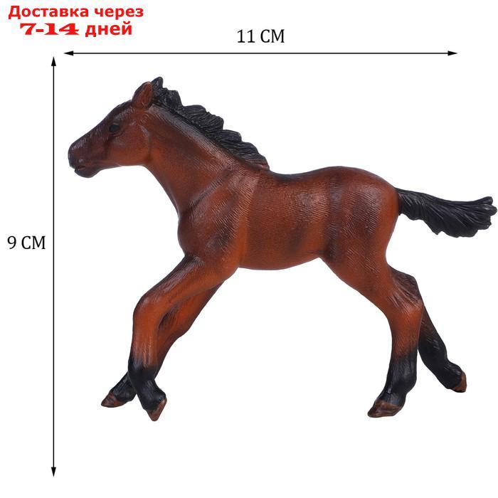 Набор фигурок "Мир лошадей": лошадь и 2 жеребенка, фермер, телега, 7 предметов - фото 10 - id-p227042406