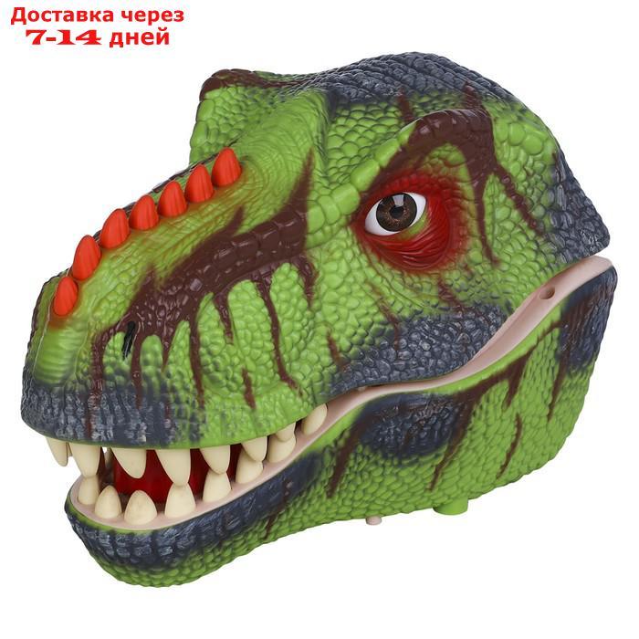 Генератор мыльных пузырей на руку, "Мир динозавров", "Тираннозавр", цвет зелёный - фото 1 - id-p227042407