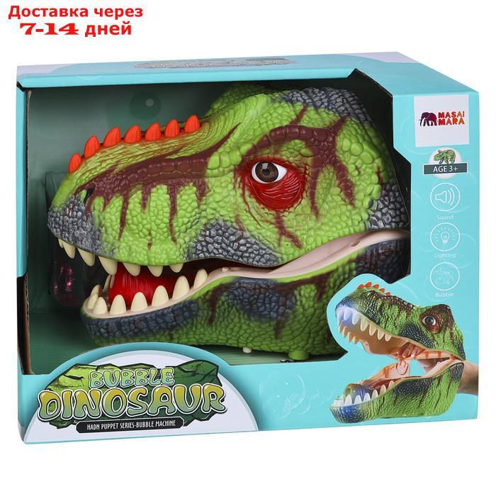 Генератор мыльных пузырей на руку, "Мир динозавров", "Тираннозавр", цвет зелёный - фото 6 - id-p227042407