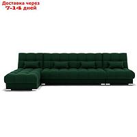 Угловой модульный диван "Фиеста 3", механизм книжка, велюр, цвет гелекси лайт 010