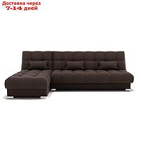 Угловой модульный диван "Фиеста 2", механизм книжка, велюр, цвет гелекси лайт 004