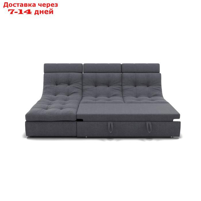 Угловой диван "Монако 2", механизм венеция, угол левый, велюр, цвет гелекси лайт 026 - фото 5 - id-p227065903
