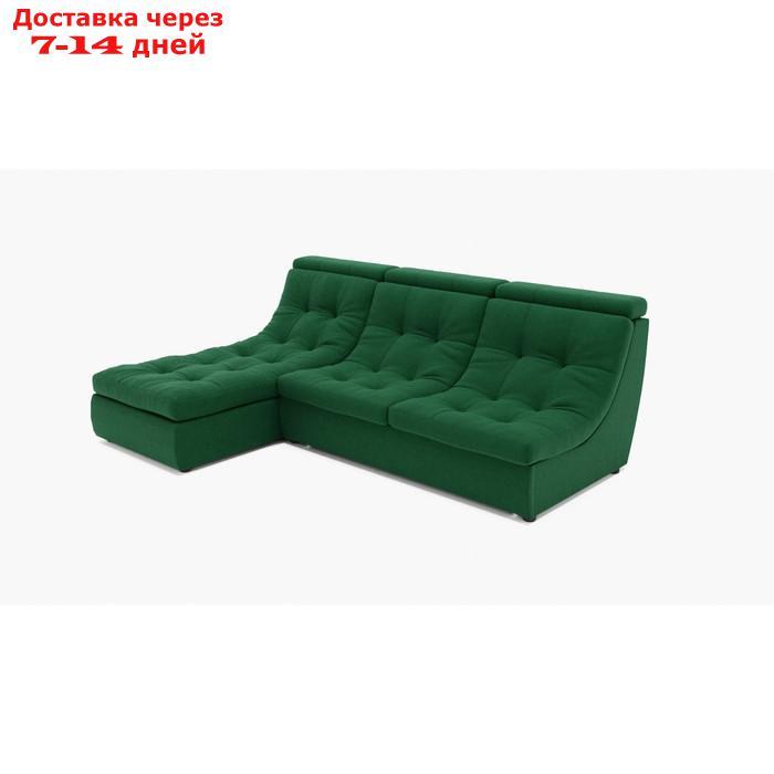 Угловой диван "Монако 2", механизм венеция, угол левый, велюр, цвет гелекси лайт 010 - фото 1 - id-p227065904