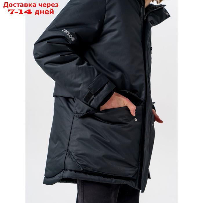 Куртка зимняя для мальчика "Урал", рост 152 см, цвет чёрный - фото 5 - id-p227055176