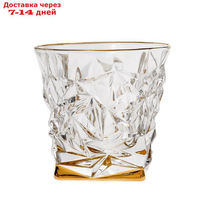 Набор стаканов для виски Glacier, декор отводка золото, 6 шт., 350 мл - фото 1 - id-p227058190
