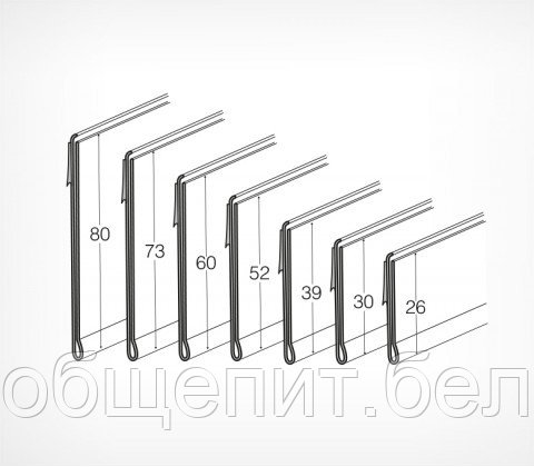 Ценникодержатель полочный самоклеющийся DBR 39 - 1000 мм - фото 3 - id-p33349702