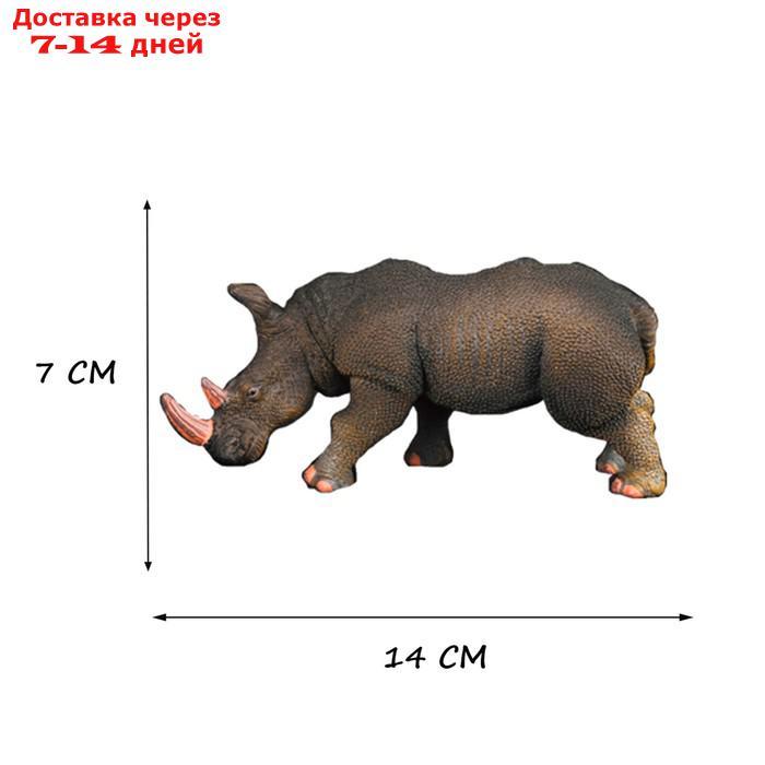 Набор фигурок "Мир диких животных": слон, носорог, буйвол, 3 фигурок - фото 7 - id-p227042464