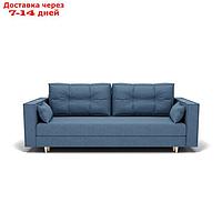 Прямой диван "Консул 1", механизм пантограф, ППУ, велюр, цвет гелекси лайт 022