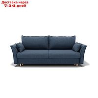 Прямой диван "Барселона 1", механизм пантограф, велюр, цвет гелекси лайт 022