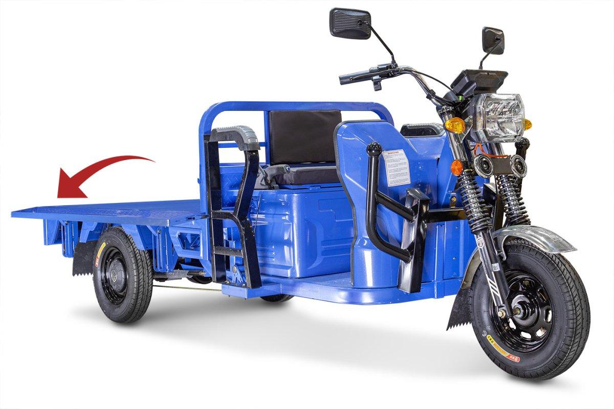 Грузовой электрический трицикл Rutrike Габарит 1700 60V1200W синий матовый - фото 1 - id-p227281626