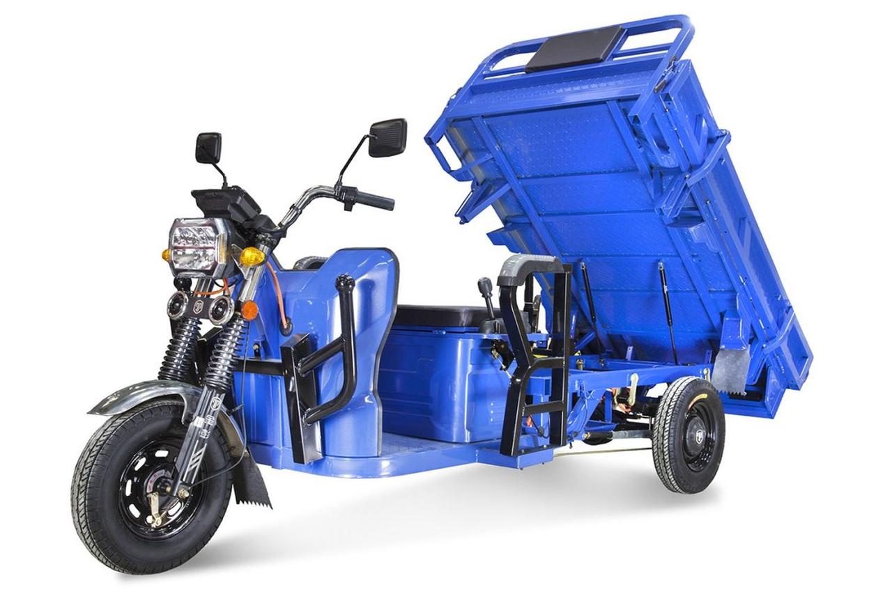 Грузовой электрический трицикл Rutrike Габарит 1700 60V1200W синий матовый - фото 6 - id-p227281626