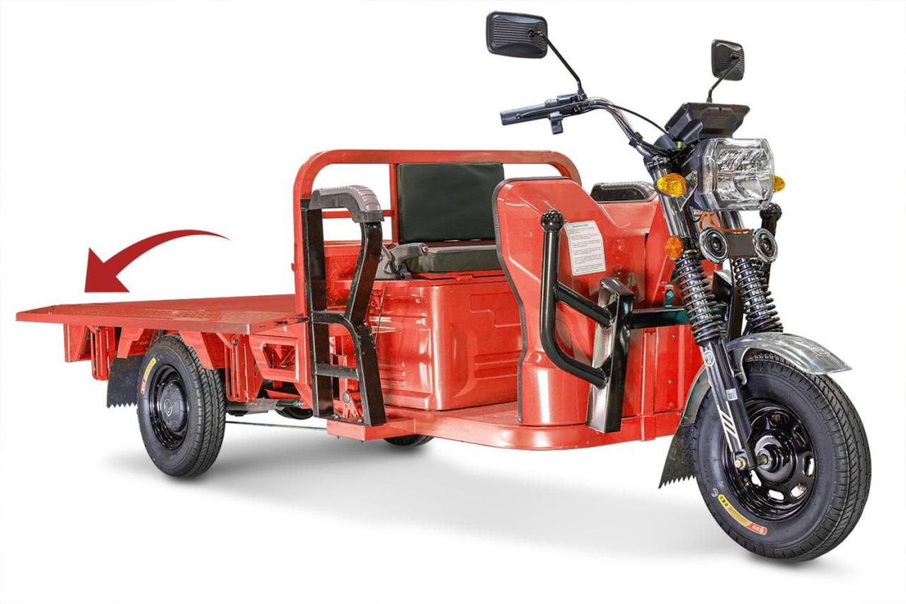 Грузовой электрический трицикл Rutrike Габарит 1700 60V1200W красный - фото 1 - id-p227281629