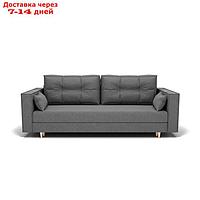 Прямой диван "Консул 1", механизм пантограф, ППУ, велюр, цвет гелекси лайт 021