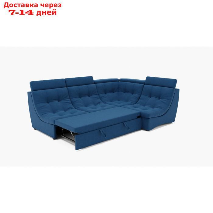 Угловой диван "Монако 3", механизм венеция, угол правый, велюр, цвет гелекси лайт 014 - фото 2 - id-p227065977