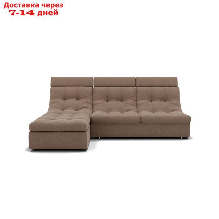 Угловой диван "Монако 2", механизм венеция, угол левый, велюр, цвет гелекси лайт 023 - фото 4 - id-p227065978