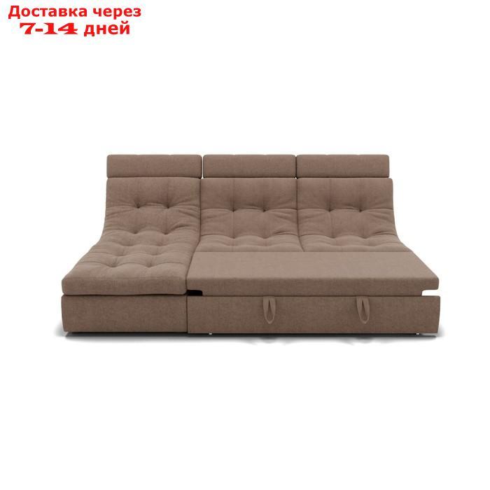 Угловой диван "Монако 2", механизм венеция, угол левый, велюр, цвет гелекси лайт 023 - фото 5 - id-p227065978