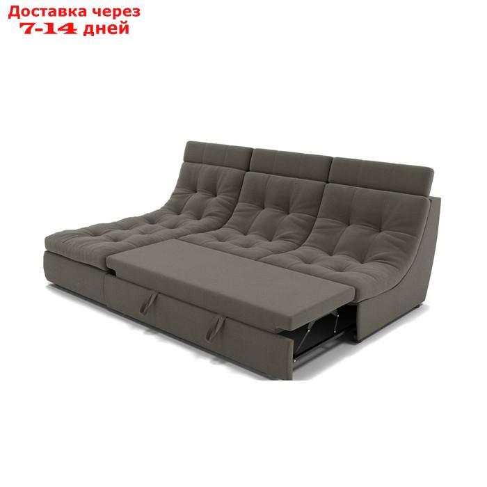 Угловой диван "Монако 2", механизм венеция, угол левый, велюр, цвет гелекси лайт 005 - фото 2 - id-p227065979