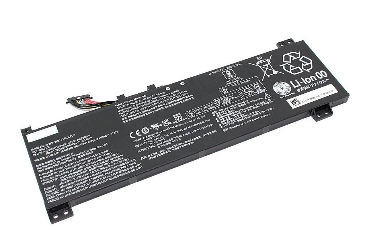 Аккумулятор (батарея) L20M4PC0 для ноутбукa Lenovo Legion 5-15ACH6H, 15.36В, 3910мАч - фото 1 - id-p227281723