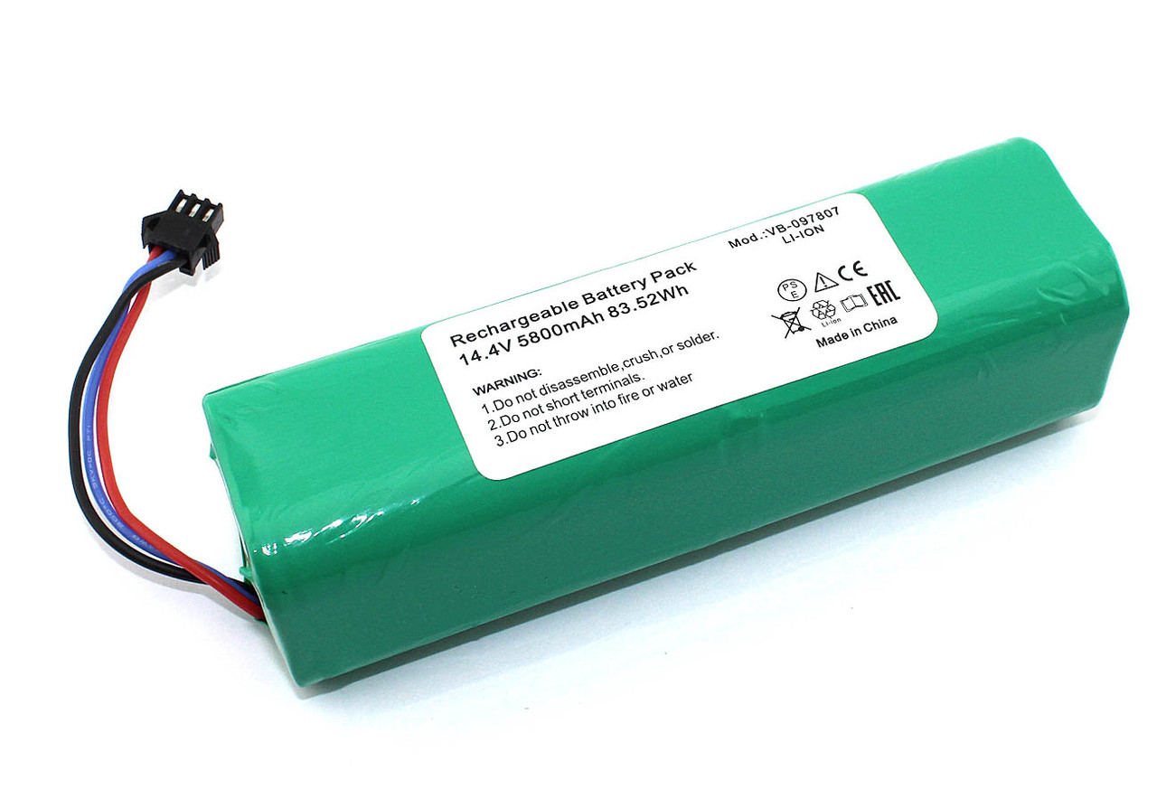 Аккумулятор (батарея) для пылесоса Xiaomi Roborock Viomi S9 14.4V 5800 mAh 4S2P - фото 1 - id-p227281735