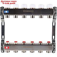 Коллектор ROMMER RMS-3200-000006, 1"х3/4", 6 выходов, без расходомеров, нержавеющая сталь