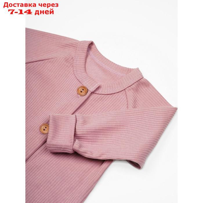 Комбинезон на пуговицах детский Fashion, рост 68 см, цвет розовый - фото 9 - id-p227024433