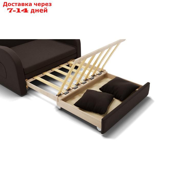 Прямой диван "Бали", механизм выкатной, велюр, цвет гелекси лайт 004 - фото 4 - id-p227067516