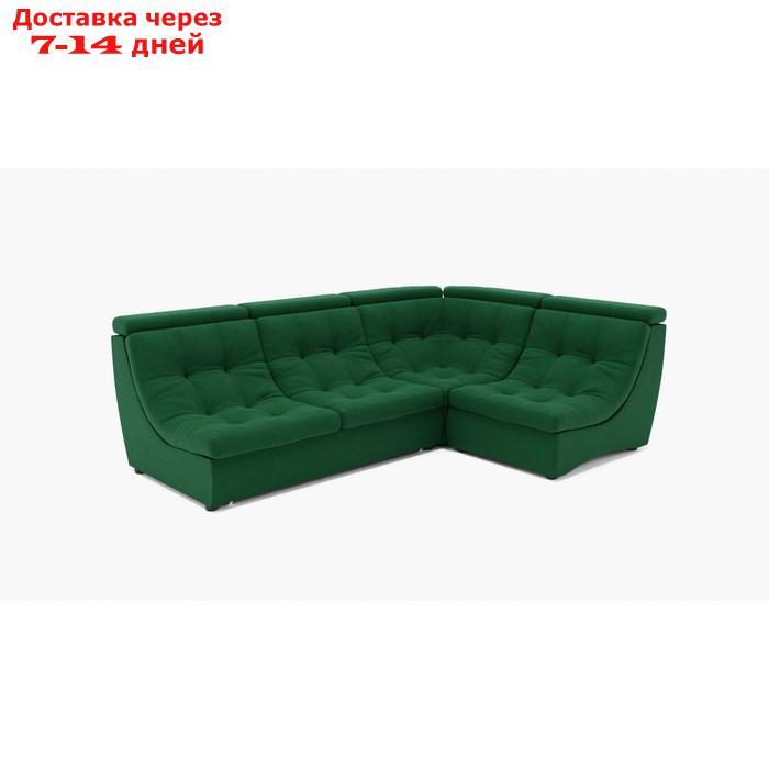 Угловой диван "Монако 3", механизм венеция, угол правый, велюр, цвет гелекси лайт 010 - фото 1 - id-p227066037