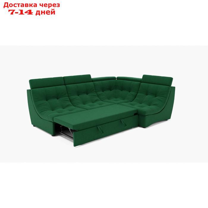 Угловой диван "Монако 3", механизм венеция, угол правый, велюр, цвет гелекси лайт 010 - фото 2 - id-p227066037