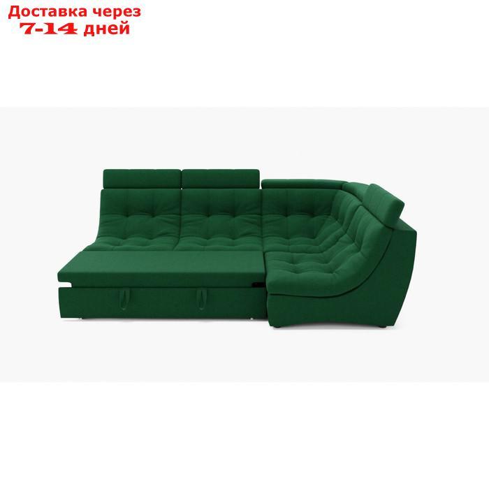 Угловой диван "Монако 3", механизм венеция, угол правый, велюр, цвет гелекси лайт 010 - фото 3 - id-p227066037
