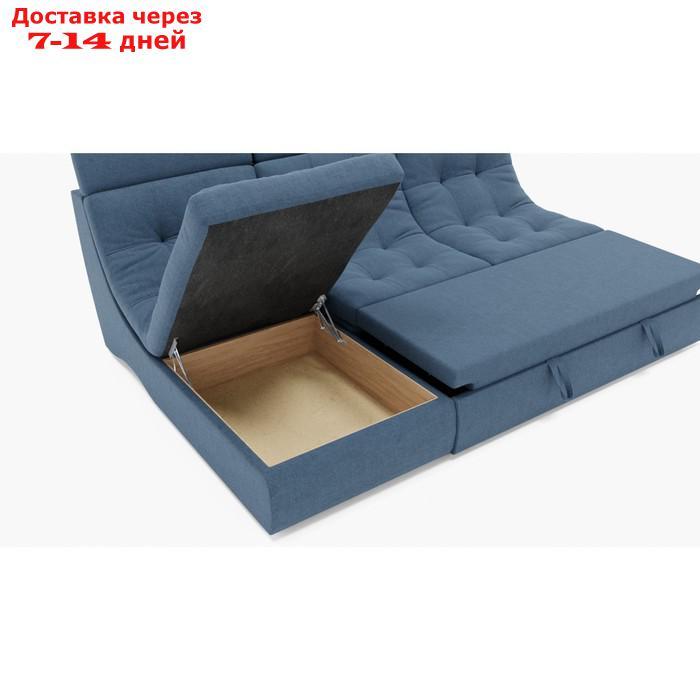 Угловой диван "Монако 2", механизм венеция, угол левый, велюр, цвет гелекси лайт 022 - фото 3 - id-p227066038