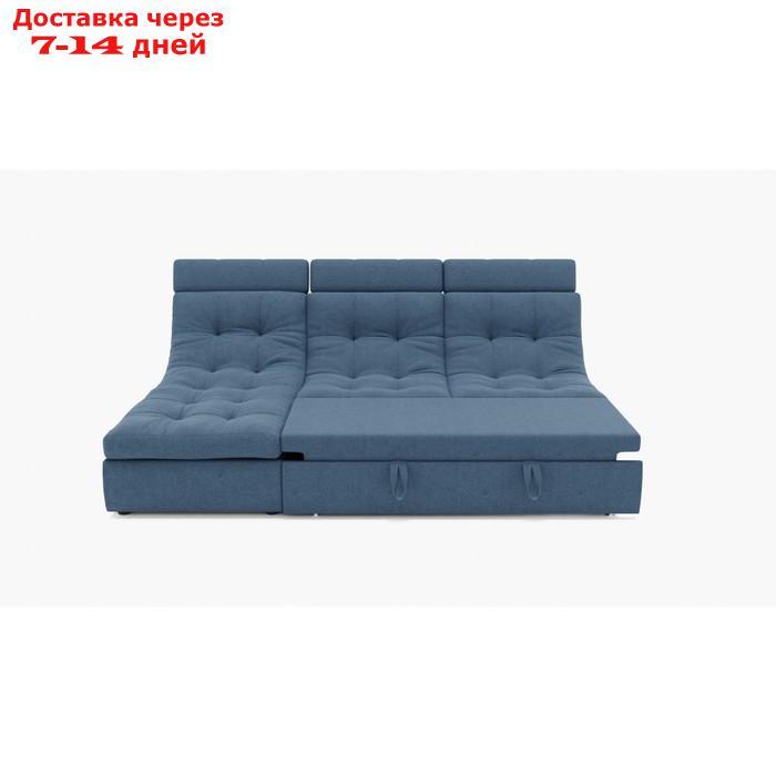 Угловой диван "Монако 2", механизм венеция, угол левый, велюр, цвет гелекси лайт 022 - фото 5 - id-p227066038