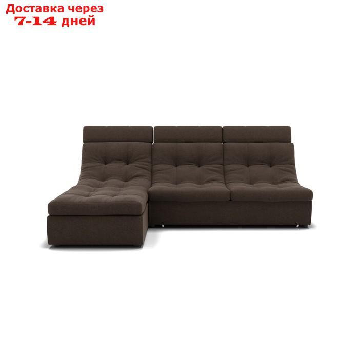 Угловой диван "Монако 2", механизм венеция, угол левый, велюр, цвет гелекси лайт 004 - фото 4 - id-p227066039