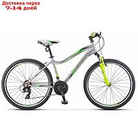 Велосипед 26 Stels Miss-5000 V, V050, цвет серебристый/салатовый, размер 18"