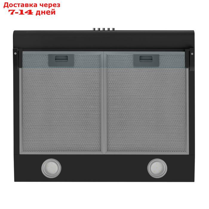 Кухонная вытяжка MAUNFELD MP-1 60, 520 м3/ч, 3 режима, черный - фото 3 - id-p227067542