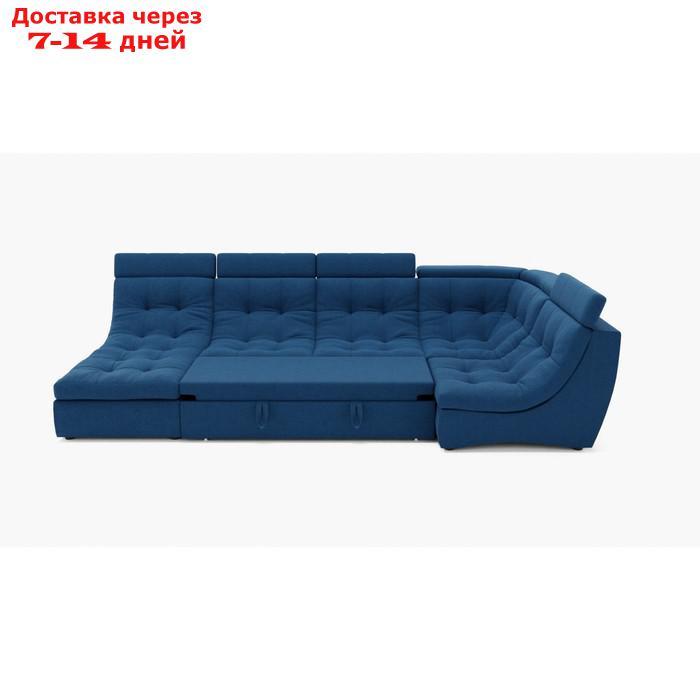 П-образный диван "Монако 4", механизм венеция, угол правый, велюр, цвет гелекси лайт 014 - фото 3 - id-p227066059
