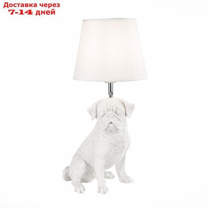 Прикроватная лампа E27, 1x40W, 23x20x48 см, цвет белый, хром - фото 1 - id-p227060894