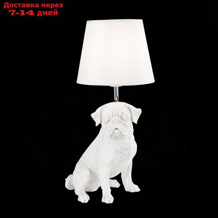 Прикроватная лампа E27, 1x40W, 23x20x48 см, цвет белый, хром - фото 2 - id-p227060894