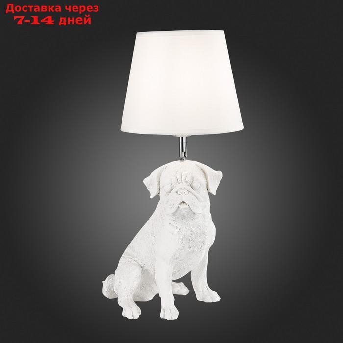 Прикроватная лампа E27, 1x40W, 23x20x48 см, цвет белый, хром - фото 3 - id-p227060894